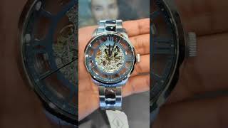 Townsman Automatic Stainless Steel Transparent Fossil Wrist Watch fossil automatic shorts [upl. by Eedrahc]