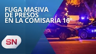 FUGA MASIVA DE LA COMISARÍA 16° HAY 13 PRÓFUGOS [upl. by Kcirdaed741]