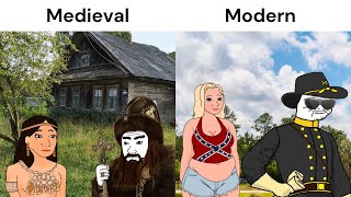 Medieval vs Modern Countries [upl. by Violet]