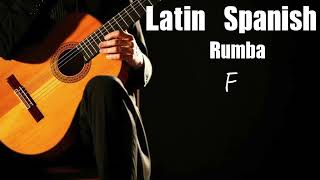 Latin Spanish rumba Guitar Backing Track in F [upl. by Jenkel]