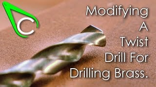 Spare parts 7  Modifying A Twist Drill For Drilling Brass [upl. by Atcliffe]