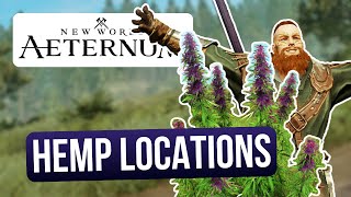 How to find Hemp  New World Aeternum best Hemp locations and farming guide [upl. by Tyoh705]