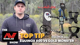 Minelab GOLD MONSTER vs EQUINOX 800 Metal Detector [upl. by Bast]