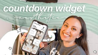 HOW TO CREATE A COUNTDOWN WIDGET  aesthetic ios14 home screen on iphone [upl. by Docila660]