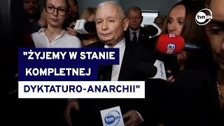 PKW odrzuciła sprawozdanie finansowe PiS Kaczyński zabrał głos Mówił o quotdyktaturoanarchiiquot [upl. by Uela418]