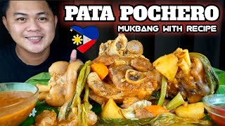 PATA POCHERO COOKING amp MUKBANG MUKBANG PHILIPPINES FILIPINO MUKBANGER [upl. by Annadroj]