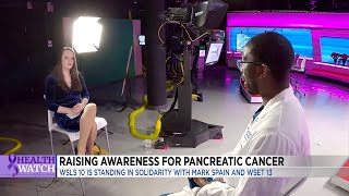 WSLS 10 wears purple for broadcast colleague Mark Spain talks to pancreatic cancer expert [upl. by Yeo]