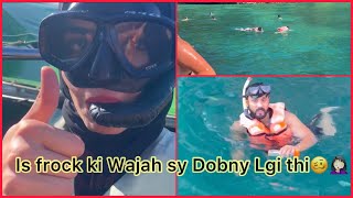 Snorkelling First Time In Life  Frock Ni Chalty Aesy Kamo k Liye Dietitian Aqsa Travel Vlog Part 1 [upl. by Osher]