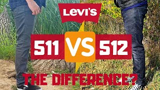 Levis 511 Jeans VS 512 Leg Opening Difference REVIEW  Slim Fit VS Slim Taper Jeans for Men 2020 [upl. by Kellsie]