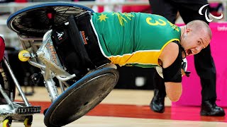 Day 10 evening  Wheelchair Rugby highlights  Rio 2016 Paralympic Games [upl. by Lashar]