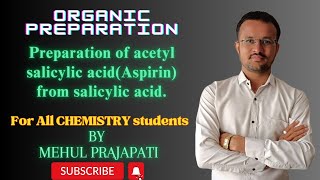 Preparation of acetyl salicylic acid Aspirin from salicylic acid  organic preparation [upl. by Truitt698]