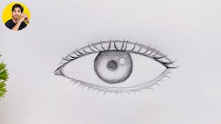 how to draw an eye easy way  pencil sketch drawing for beginners  eye drawing easy [upl. by Sivam]