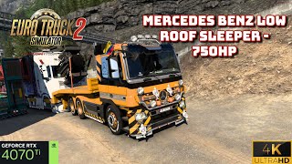 Euro Truck Simulator 2 🚛 Mercedes benz Low Roof Sleeper 750hp 🚛403 truck ets2 [upl. by Akihsay]