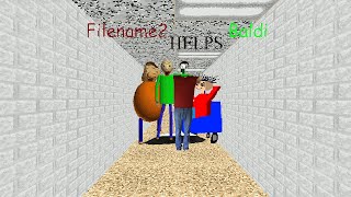 Baldis Basics Mod Gameplay  Filename2 Helps Baldi [upl. by Annaear]