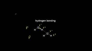 Intermolecular forces  Chemistry of life  Biology  Khan Academy [upl. by Rana]