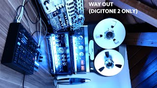 WAY OUT Digitone 2 Only Jam  Revox B77 Recording [upl. by Anivlis]