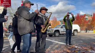 WATCH Albany teachers march to Linn County Courthouse [upl. by Ehrlich]