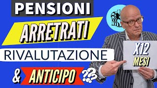 🔴 PENSIONI 👉 ARRETRATI della RIVALUTAZIONE 2024 12 mesi amp ANTICIPO AUMENTI a DICEMBRE Chiariamo [upl. by Eyaf]