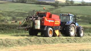 Silage 2011 Big Square Baling and Wrapping [upl. by Azpurua]