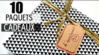 10 FAÇONS DEMBALLER SES CADEAUX  Gift wrap 10 ways [upl. by Hairim]