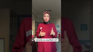 Limonlu su zayıflatır mı diyetisyen diyet kiloverme limon limonlusu zayıflama [upl. by Itsirc760]