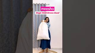 😱 Huge cute midi dress haul 😘👌🏻 Meesho mega sale mididress meesho anarkali fyp [upl. by Von]