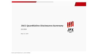 JSCC Quantitative Disclosures Q1 2024 [upl. by Avik184]