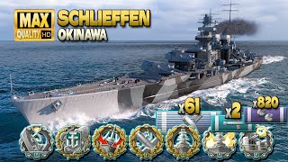 Battleship Schlieffen with a good start and even better ending  World of Warships [upl. by Ailyt]