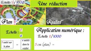 Maths 5éme 6éme  Les échelles  dune réduction et agrandissement [upl. by Ahcirt]