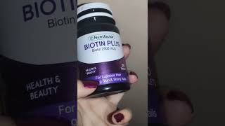 Nutrifactor biotin plus review nutrifactor biotin2500mcg supportme subcribemychannel like [upl. by Naiviv]