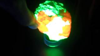 Fluorescent Franklin NJ ultra bright Willemite and Calcite w Franklinite vein mineral [upl. by Kempe104]