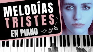 Cómo tocar melodías tristes en piano [upl. by Notnirt]