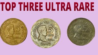 TOP THREE ULTRA RARE PHILIPPINES 5 PISO WORTH A MILLION DOLLARS COULD MAKE YOU MILLIONER money [upl. by Pelpel711]