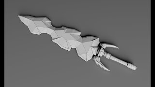 Make a Simple Game Sword  Grid Modeler  Safe Inset blender addons [upl. by Mitzi947]