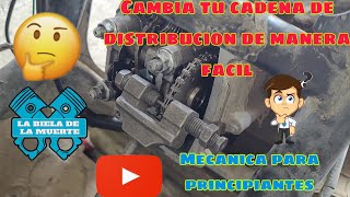 Como Cambiar la Cadena de Distribución de Motoneta Italika 🛵🔧 [upl. by Kimura]