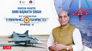 LIVE Raksha Mantri Shri Rajnath at Exercise Tarang Shakti PhaseII  Tarang Shakti 2024 Jodhpur [upl. by Eintruoc291]