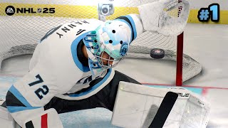 NHL 25 Goalie Be a Pro 1  quotWe Backquot [upl. by Kiefer]