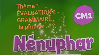 ÉVALUATION Thème1BonheurGrammaire les types de la phrase Nénuphar CM1 [upl. by Kamal]