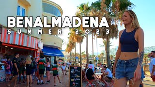 Benalmadena Spain Wonderful Day Summer 2023 July Update Costa del Sol  Málaga 4K 60fps [upl. by Placida960]