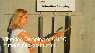 Vibration Damping in machines  Schwingungsdämpfung mit UHPC [upl. by Fisher]