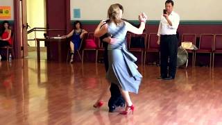 Argentine Tango Gancho Variations Leg wrap wwwtangonationcom 7302017 [upl. by Eneleh]