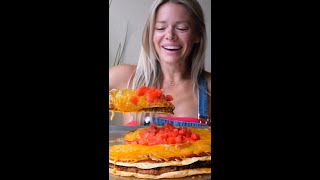 I Made a GIANT Mexican Pizza from Taco Bell Full vid on my channel ✨ [upl. by Nepsa592]