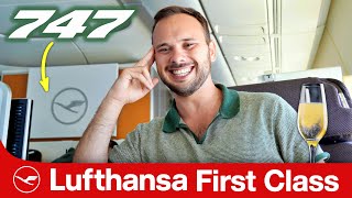 Flying 1st Class on Lufthansas 747  Flight Review [upl. by Merilee]