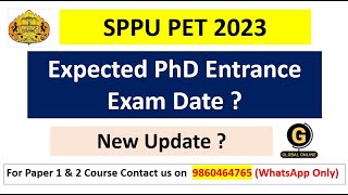 SPPU PET PhD Entrance Exam 2023  Imp Update  Exam Date   SPPU PET 2023 [upl. by Isolda]