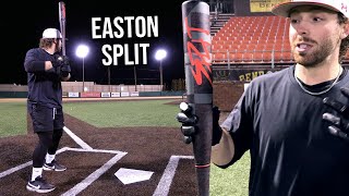 Hitting with the 2024 EASTON SPLIT  BBCOR Baseball Bat Review [upl. by Schonfield]