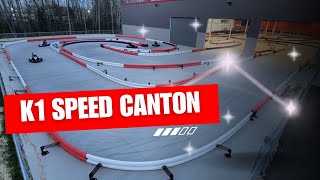 Go Karting IndoorOutdoor track POV  K1 Speed Canton [upl. by Lamahj374]