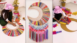 Diy room decor ideas  colourful wall hanging diy girl roomdecor wallhanging [upl. by Allimrac]