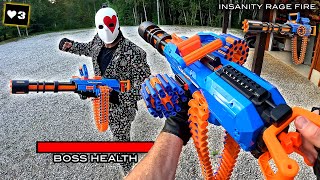 NERF WAR  FORTNITE HIGHCARD BOSS BATTLE [upl. by Nahk]