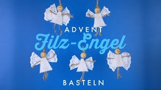 FilzEngel basteln ✿ KindergeburtstagPlanende [upl. by Ena547]