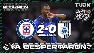 Resumen y goles  Cruz Azul 20 Querétaro  Grita México BBVA P2021  J9  TUDN [upl. by Sinnaiy]